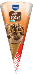 choc rocks cone coklat